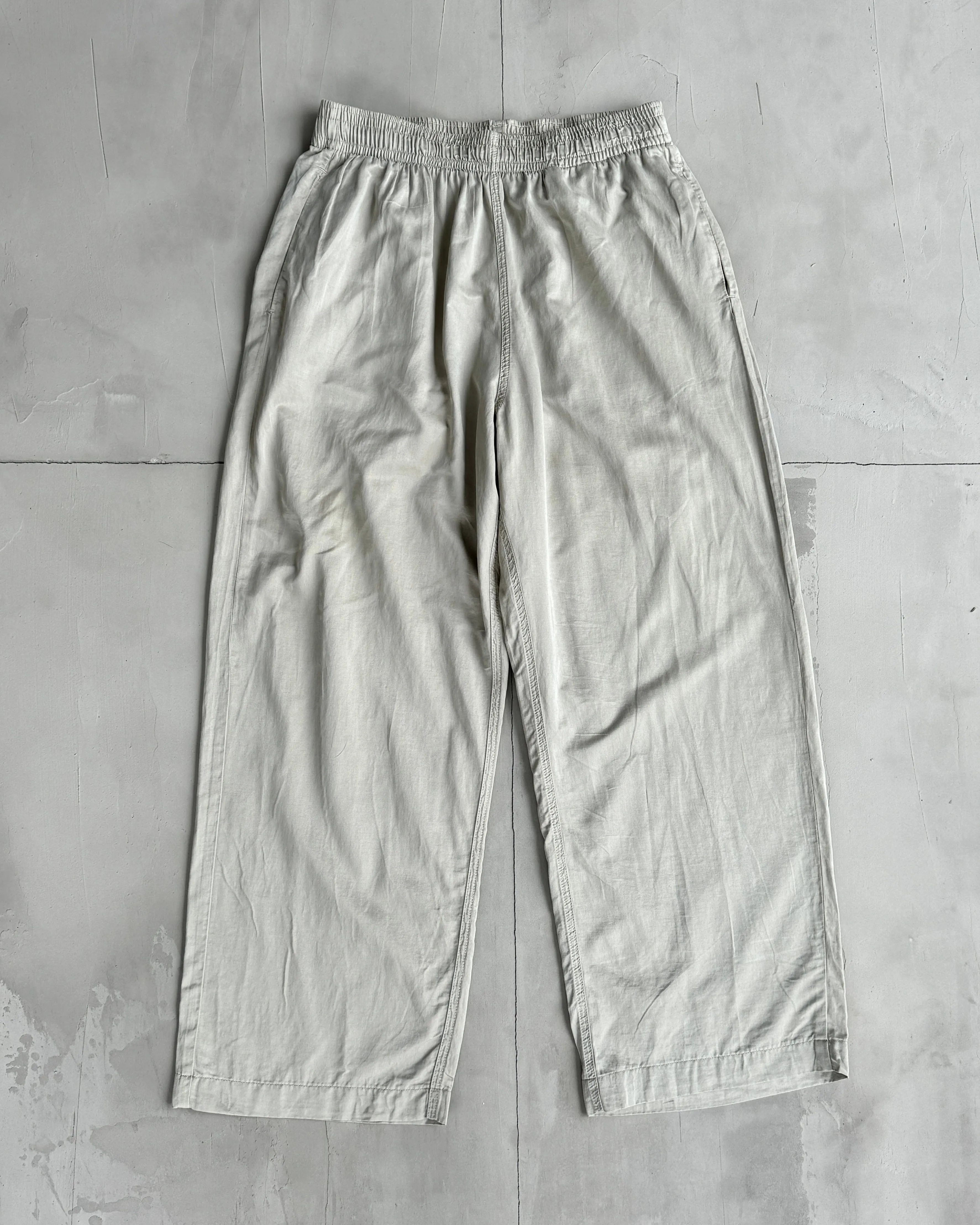 OUR LEGACY REDUCED LIGHTWEIGHT WIDE LEG TROUSERS - S